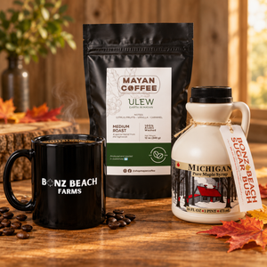 The Morning Bundle — Michigan Maple Syrup, Mayan Coffee & Farm Mug