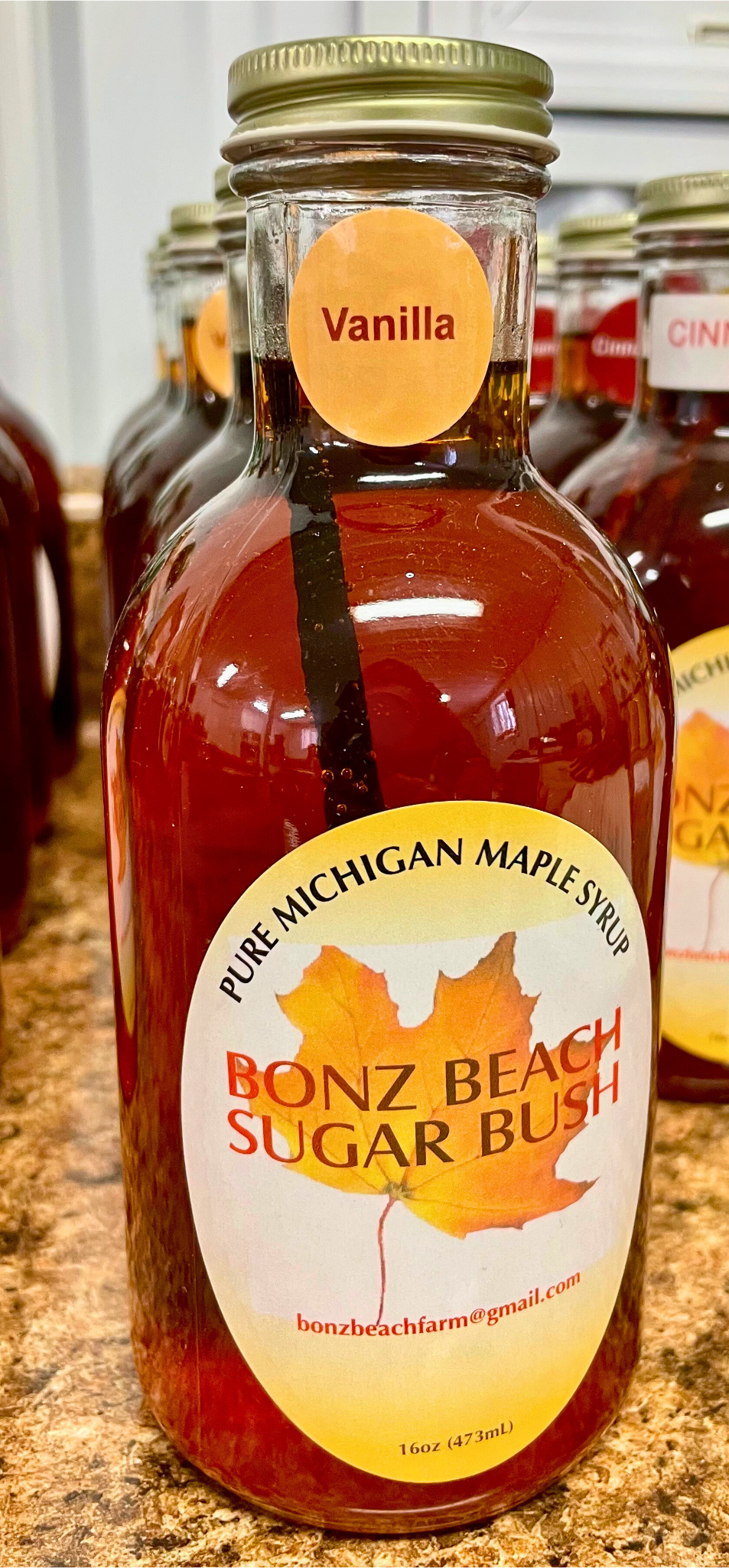 Vanilla Maple Syrup (Real Vanilla Bean)