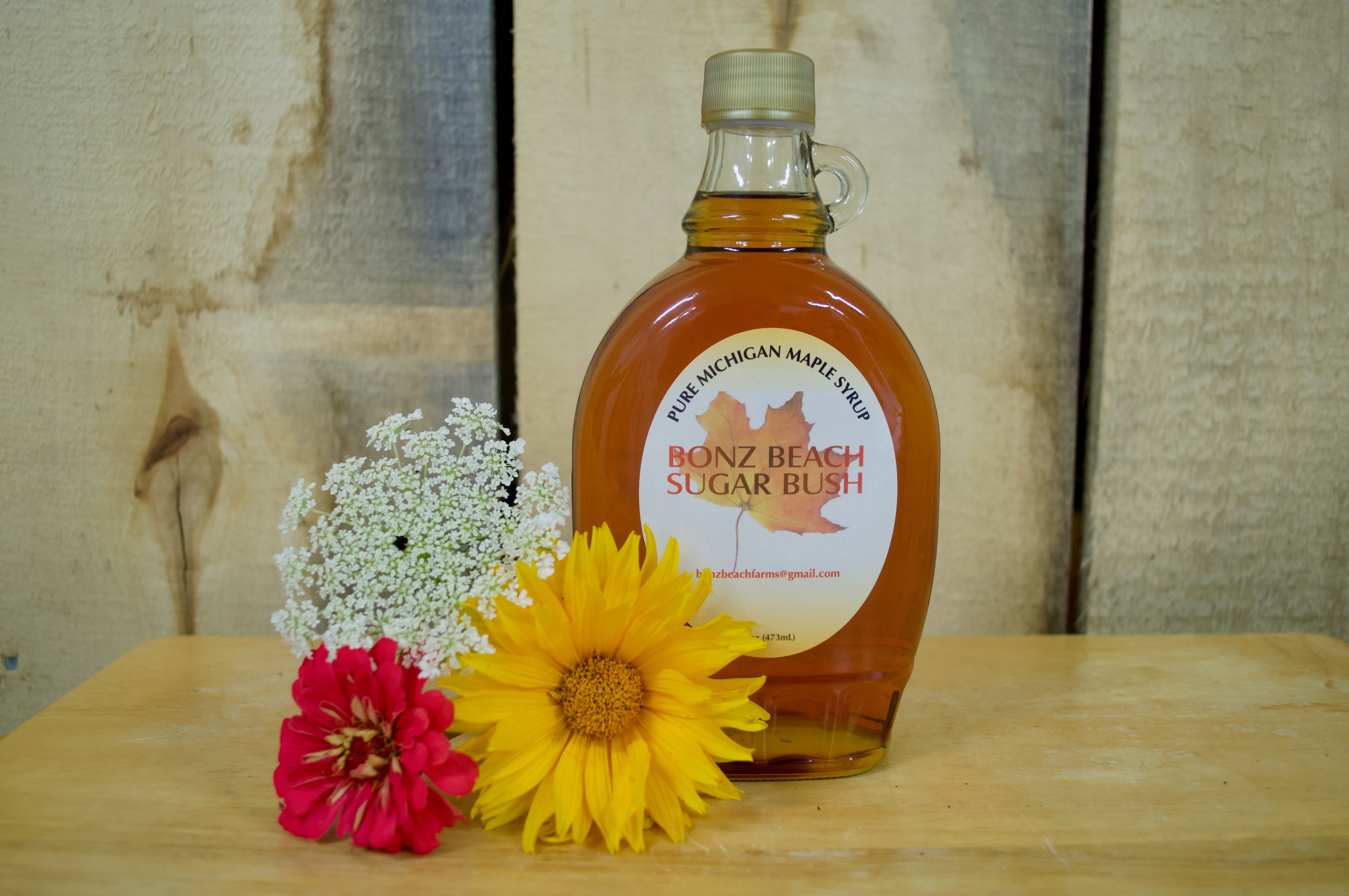 Maple Syrup (16 Ounce Glass Oval Bottle)