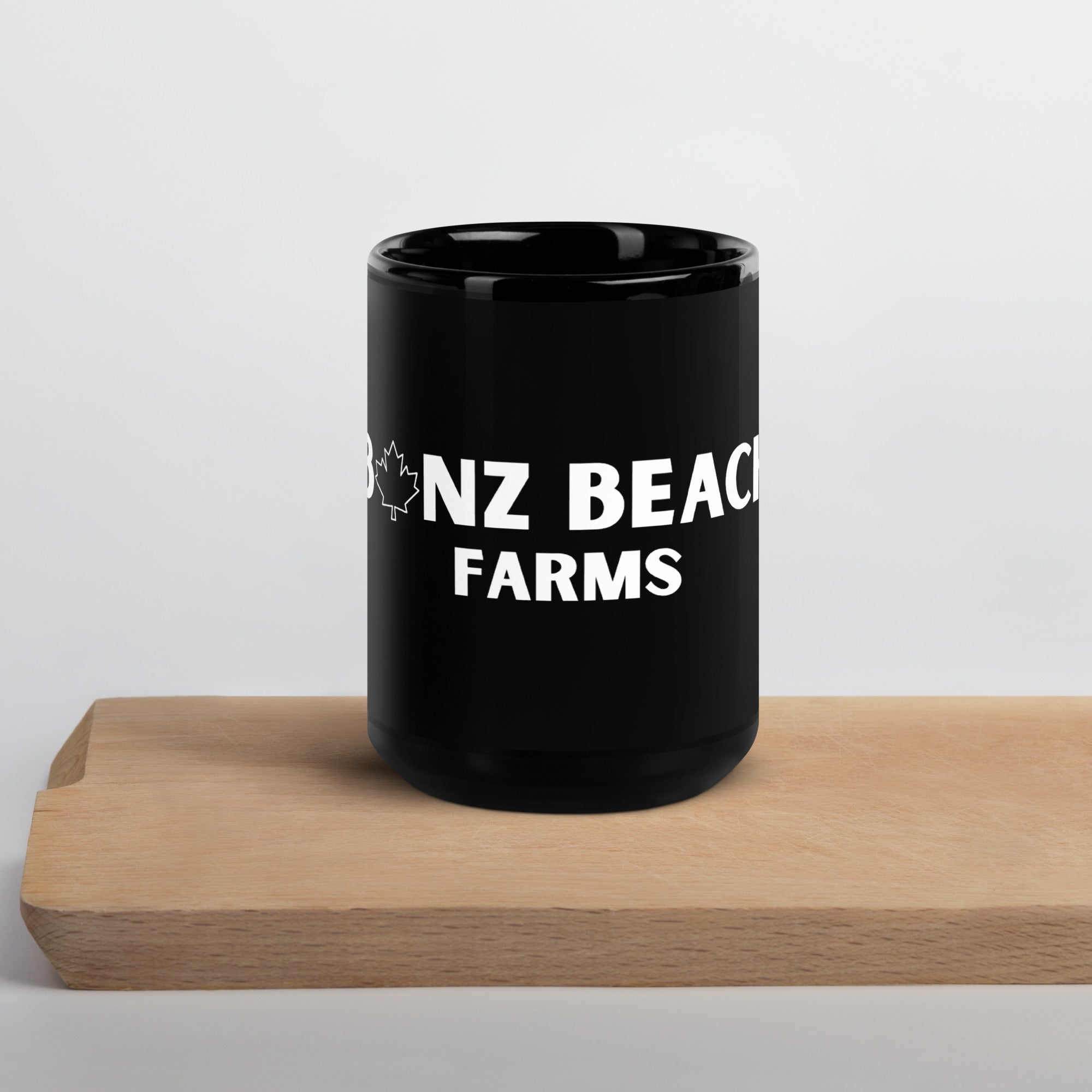 Classic Black Ceramic Coffee Mug | Bonz Beach Farms