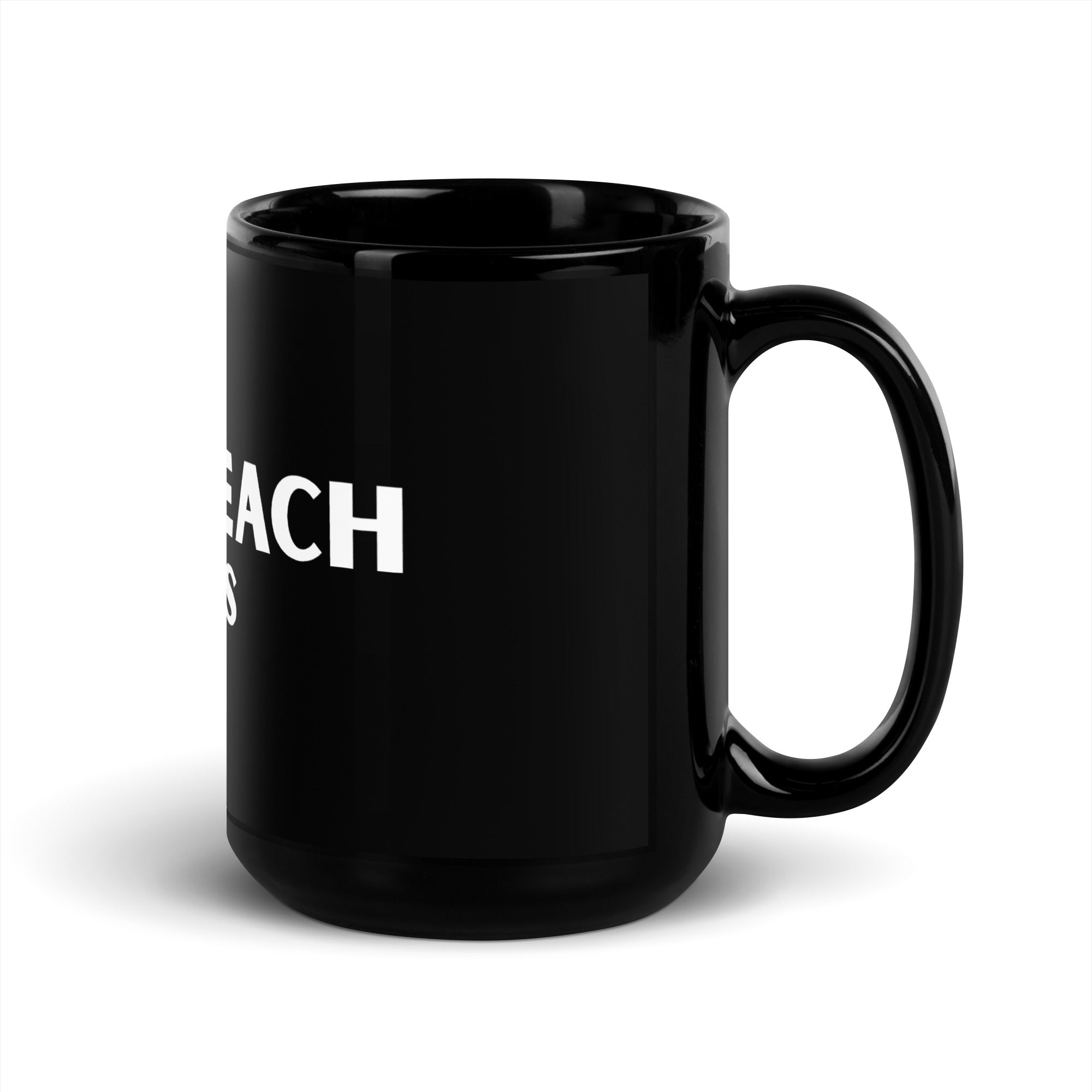 Classic Black Ceramic Coffee Mug | Bonz Beach Farms