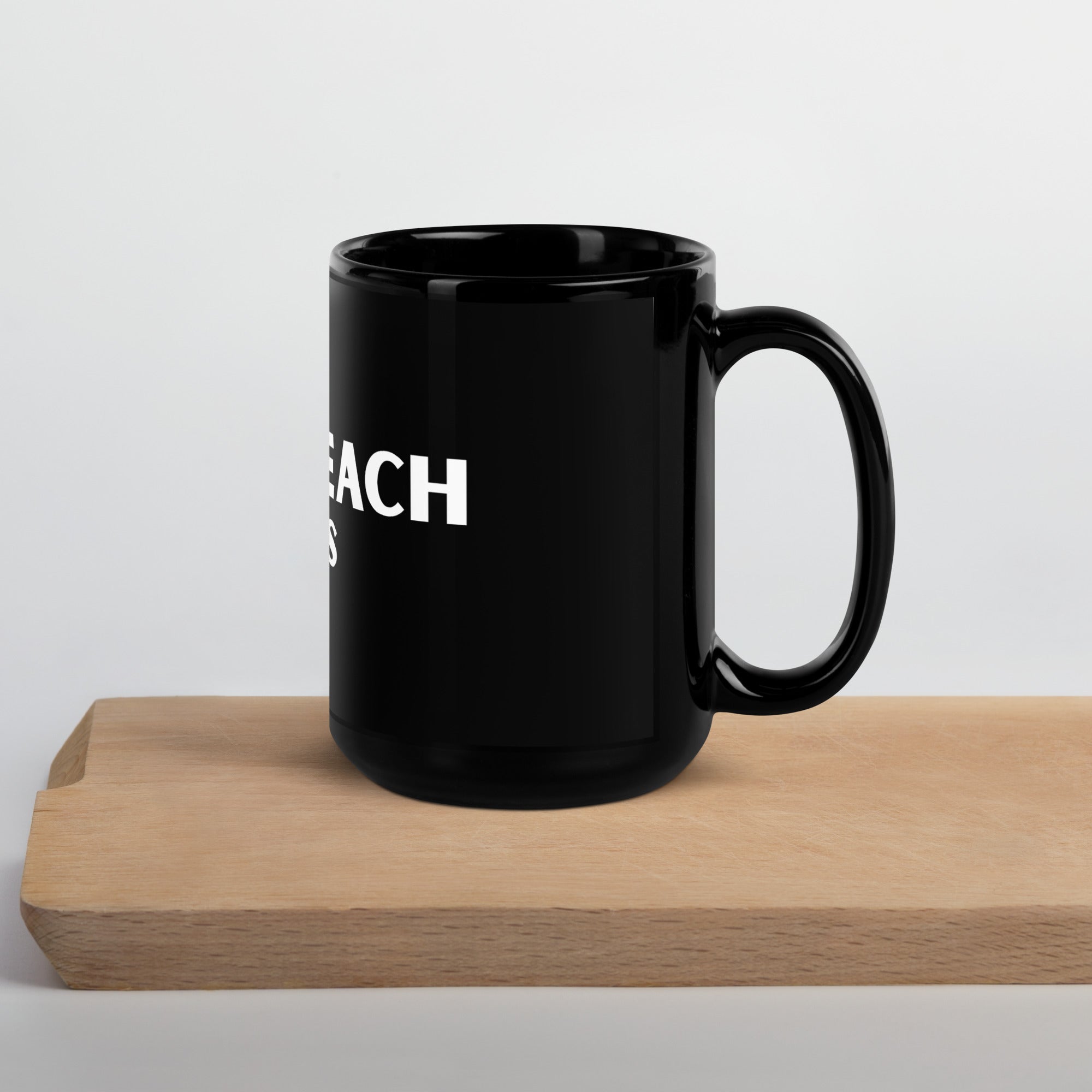 Classic Black Ceramic Coffee Mug | Bonz Beach Farms