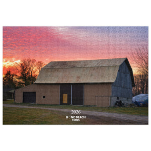 Bonz Beach Farms 2026 Barn Jigsaw Puzzle (1000 Pieces)