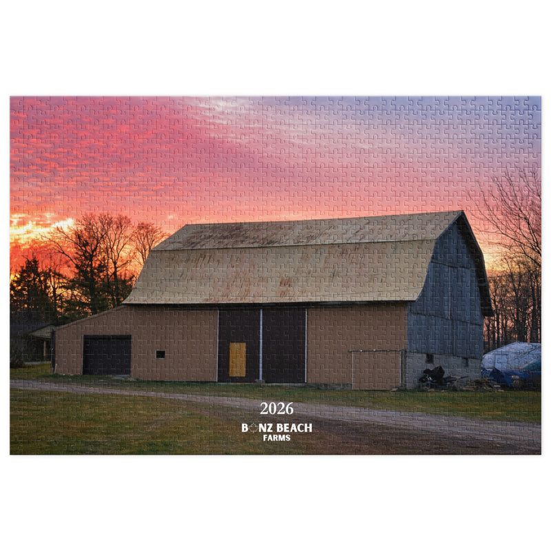 Bonz Beach Farms 2026 Barn Jigsaw Puzzle (1000 Pieces)