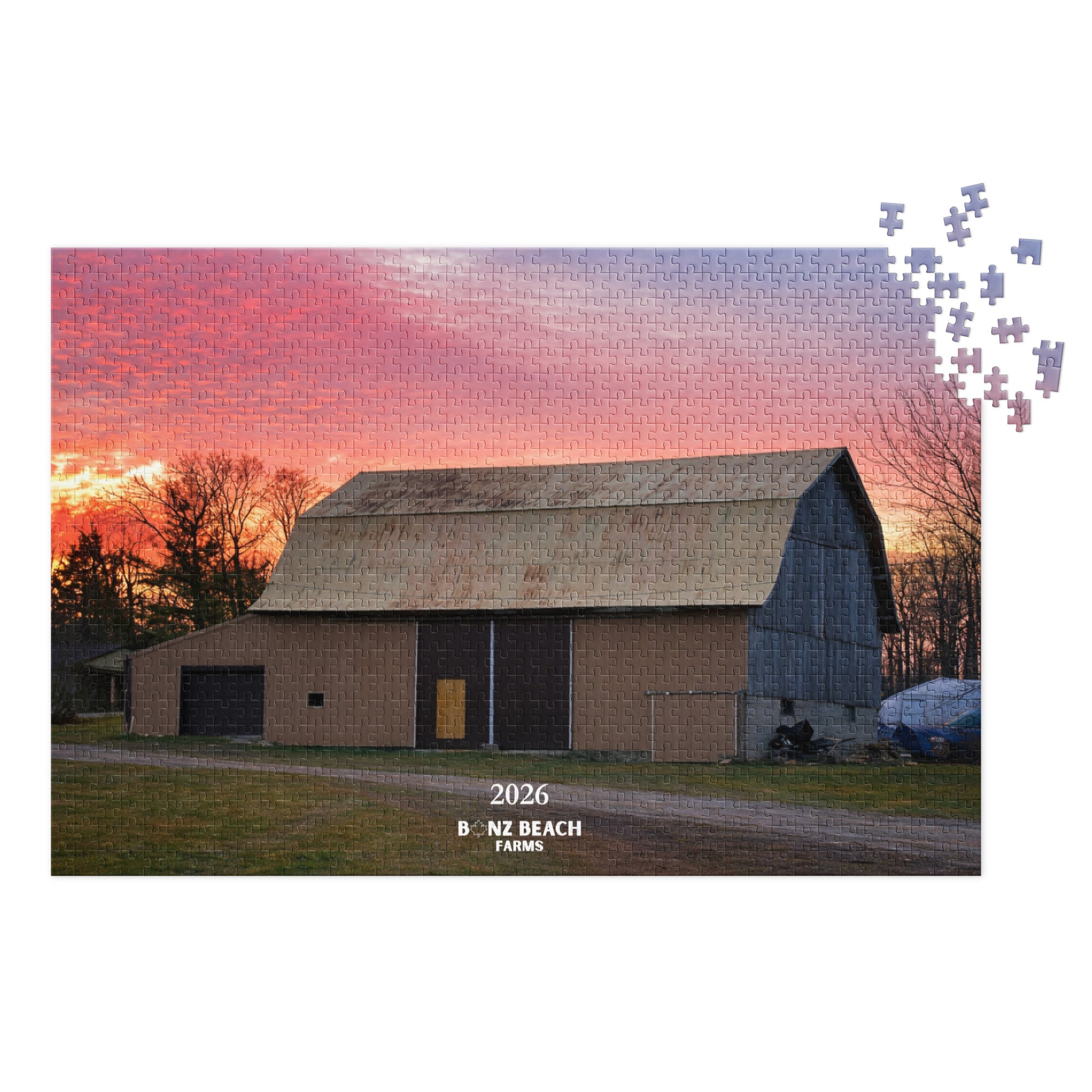 Bonz Beach Farms 2026 Barn Jigsaw Puzzle (1000 Pieces)