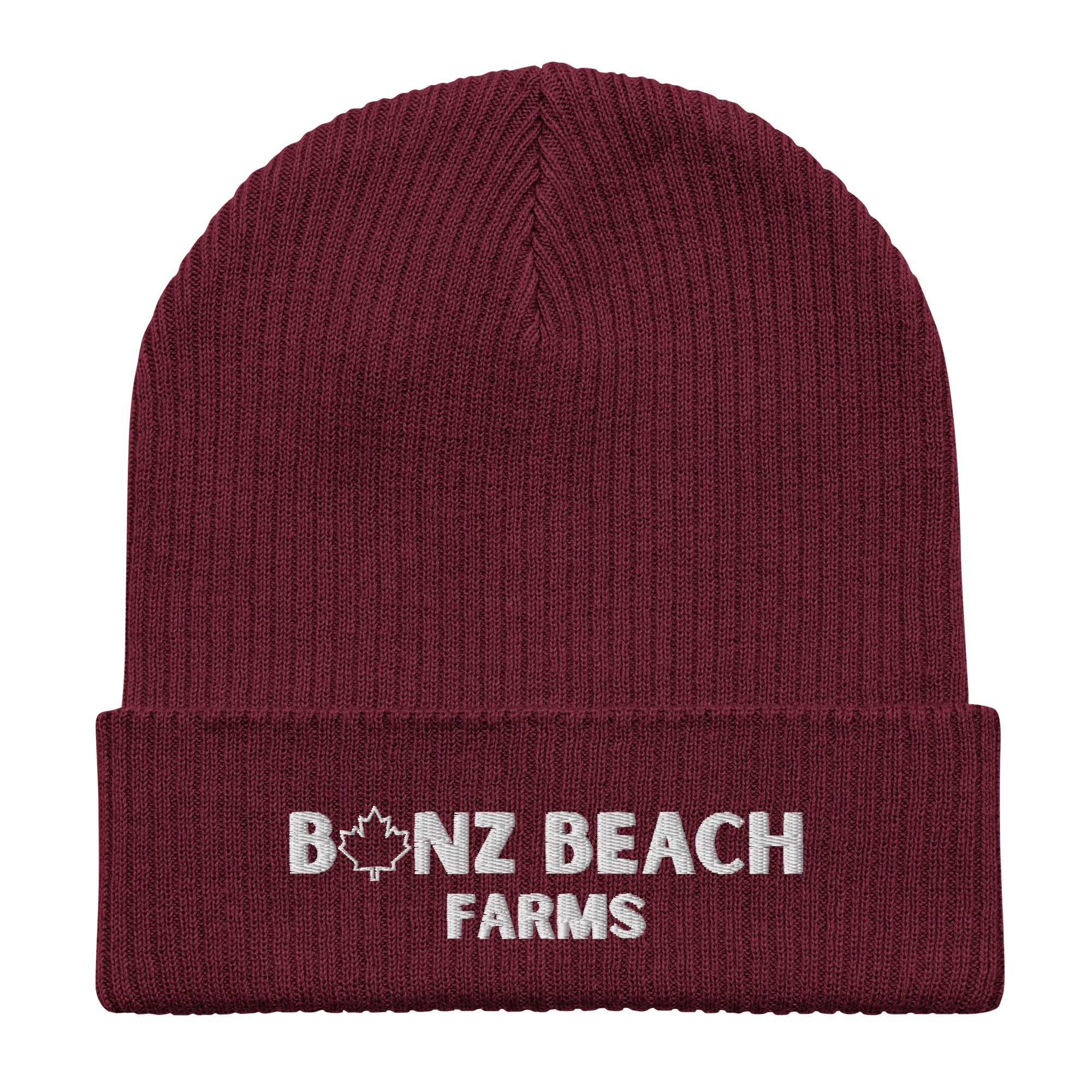 2026 Organic Embroidered Beanie | Bonz Beach Farms