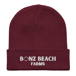 2026 Organic Embroidered Beanie | Bonz Beach Farms