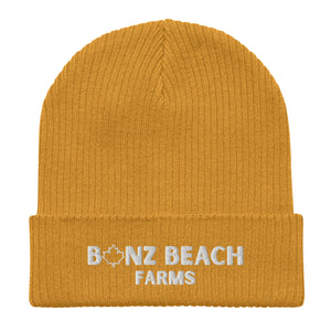 2026 Organic Embroidered Beanie | Bonz Beach Farms