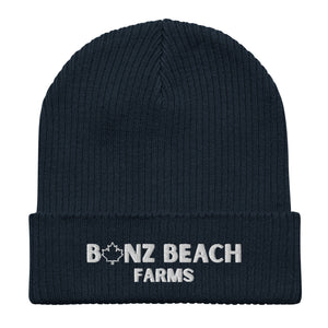 2026 Organic Embroidered Beanie | Bonz Beach Farms