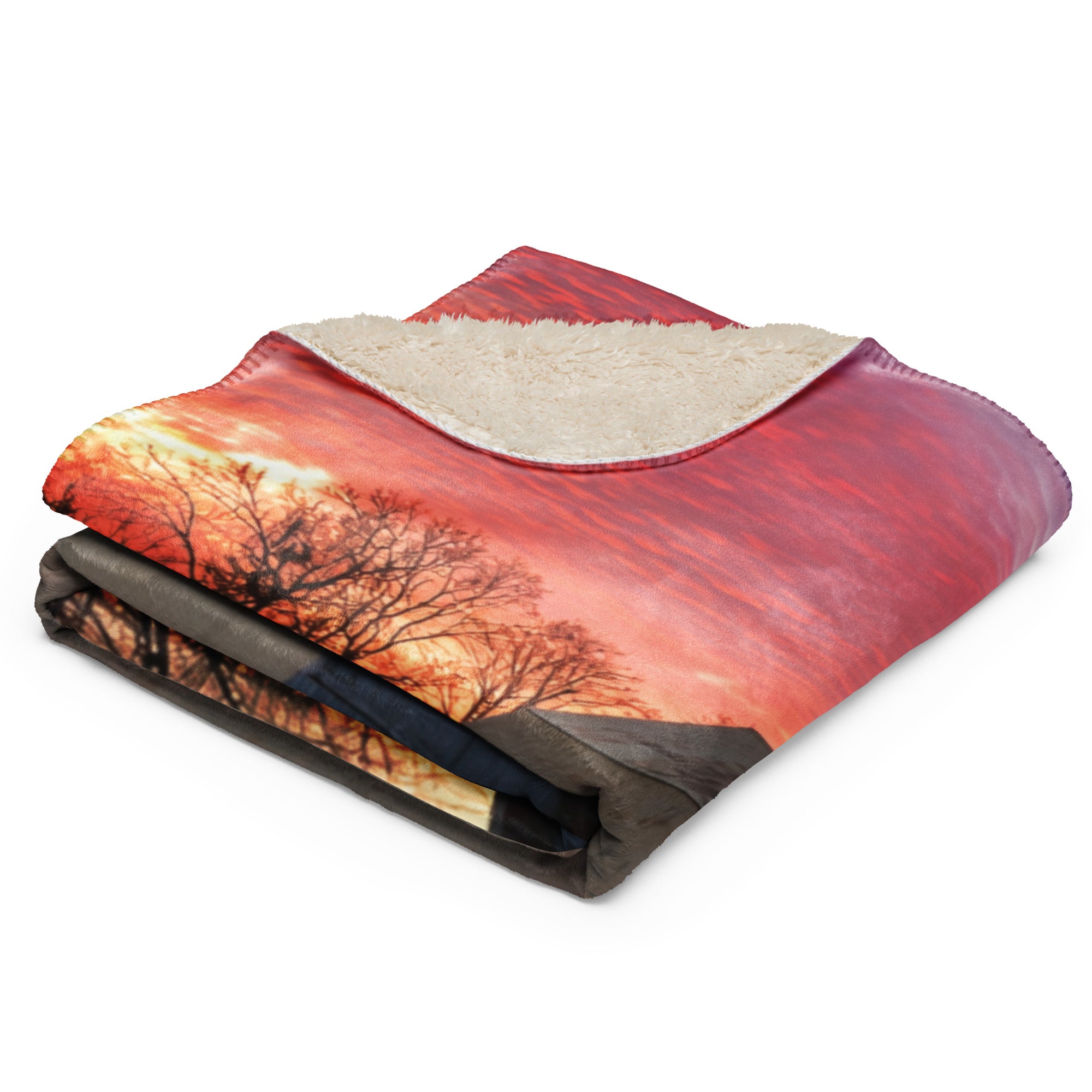 2026 Barn Sherpa Blanket | Bonz Beach Farms