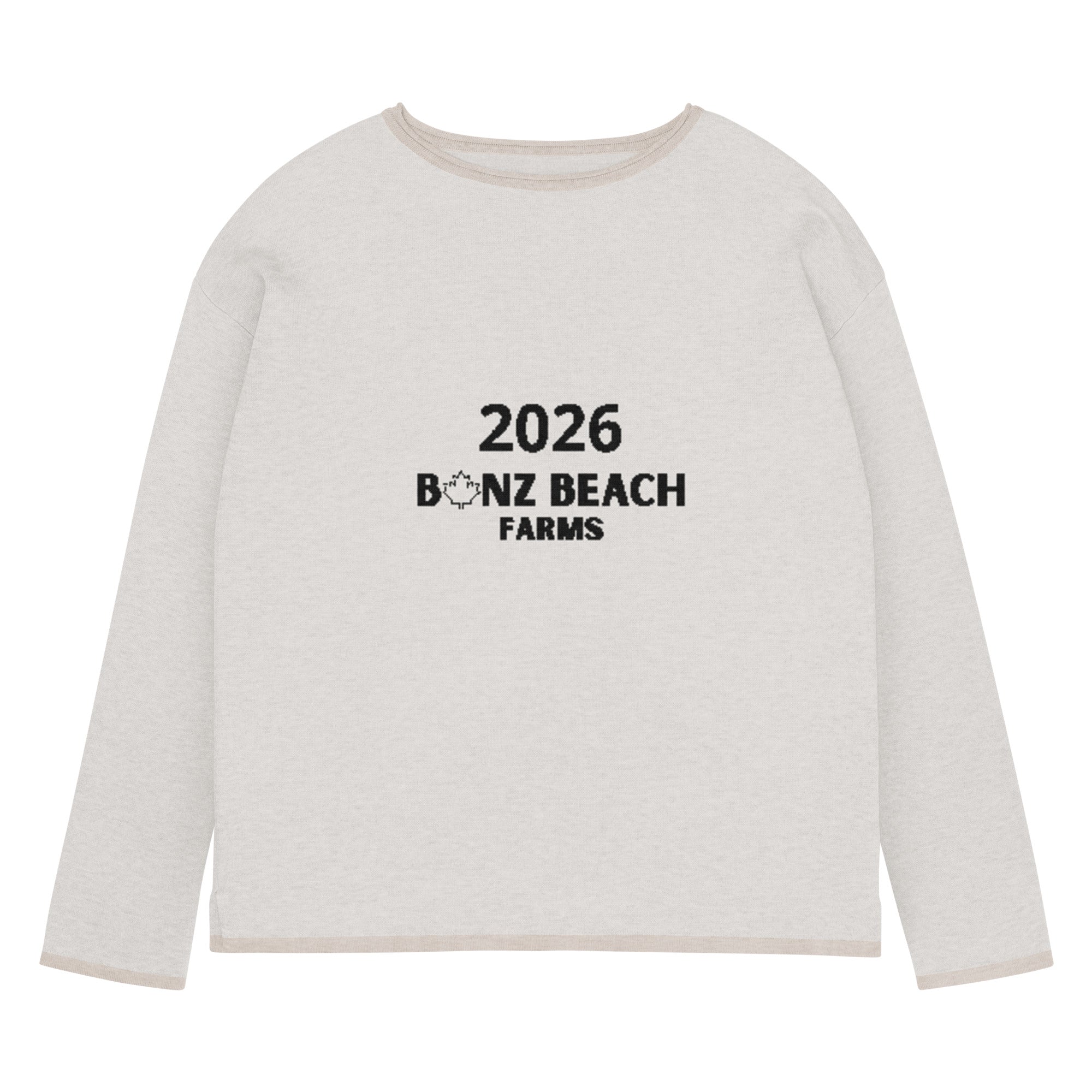 2026 Women's Knitted Straight-Hem Sweater | Bonz Beach Farms