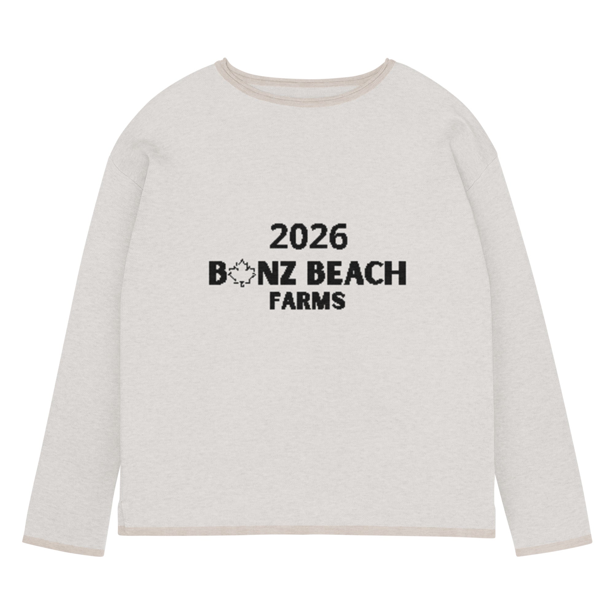 2026 Women's Knitted Straight-Hem Sweater | Bonz Beach Farms