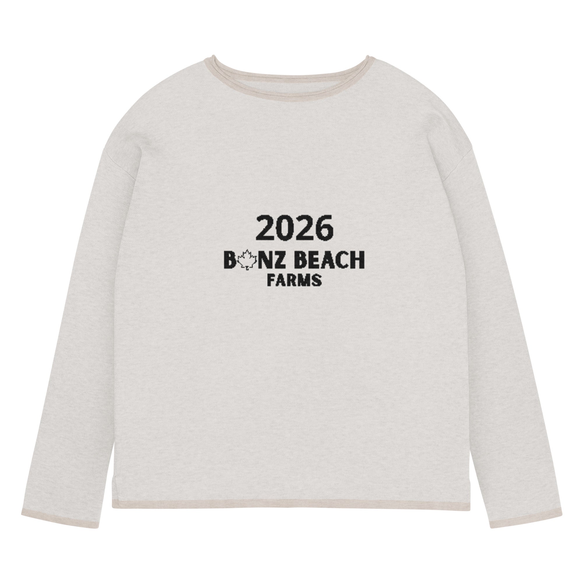2026 Women's Knitted Straight-Hem Sweater | Bonz Beach Farms