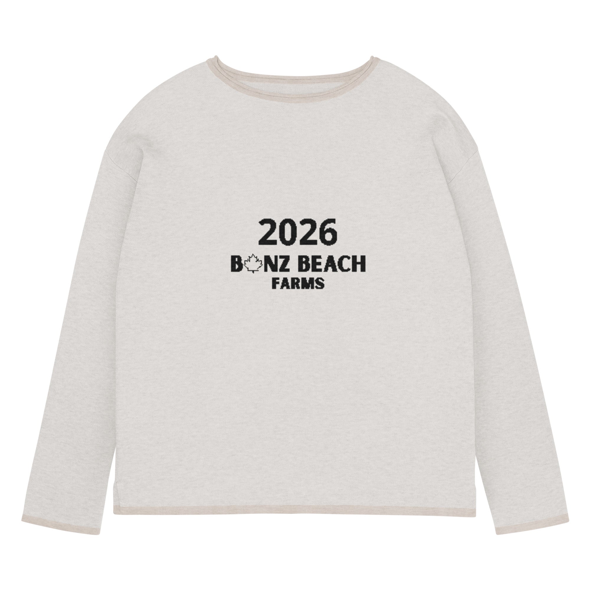 2026 Women's Knitted Straight-Hem Sweater | Bonz Beach Farms