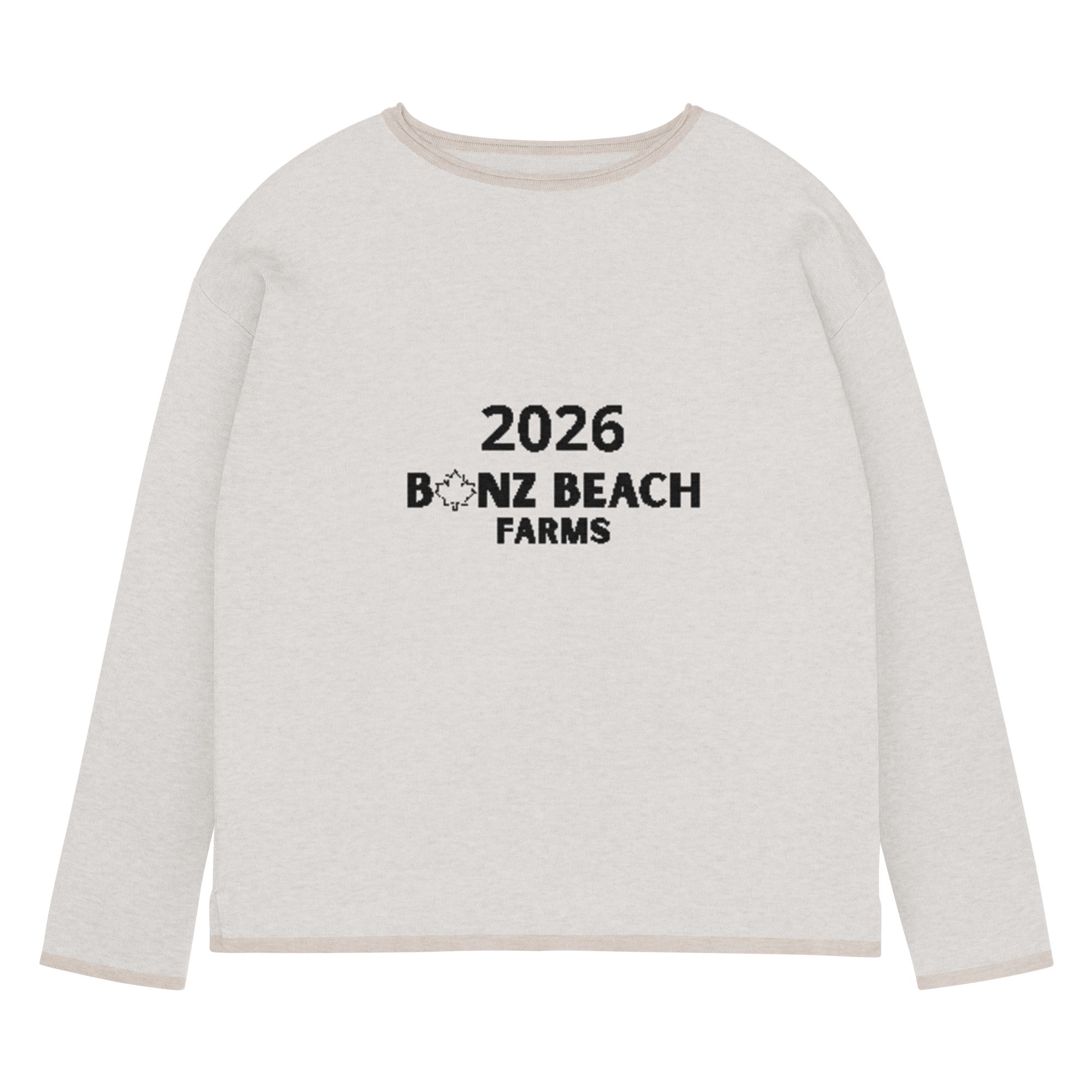 2026 Women's Knitted Straight-Hem Sweater | Bonz Beach Farms