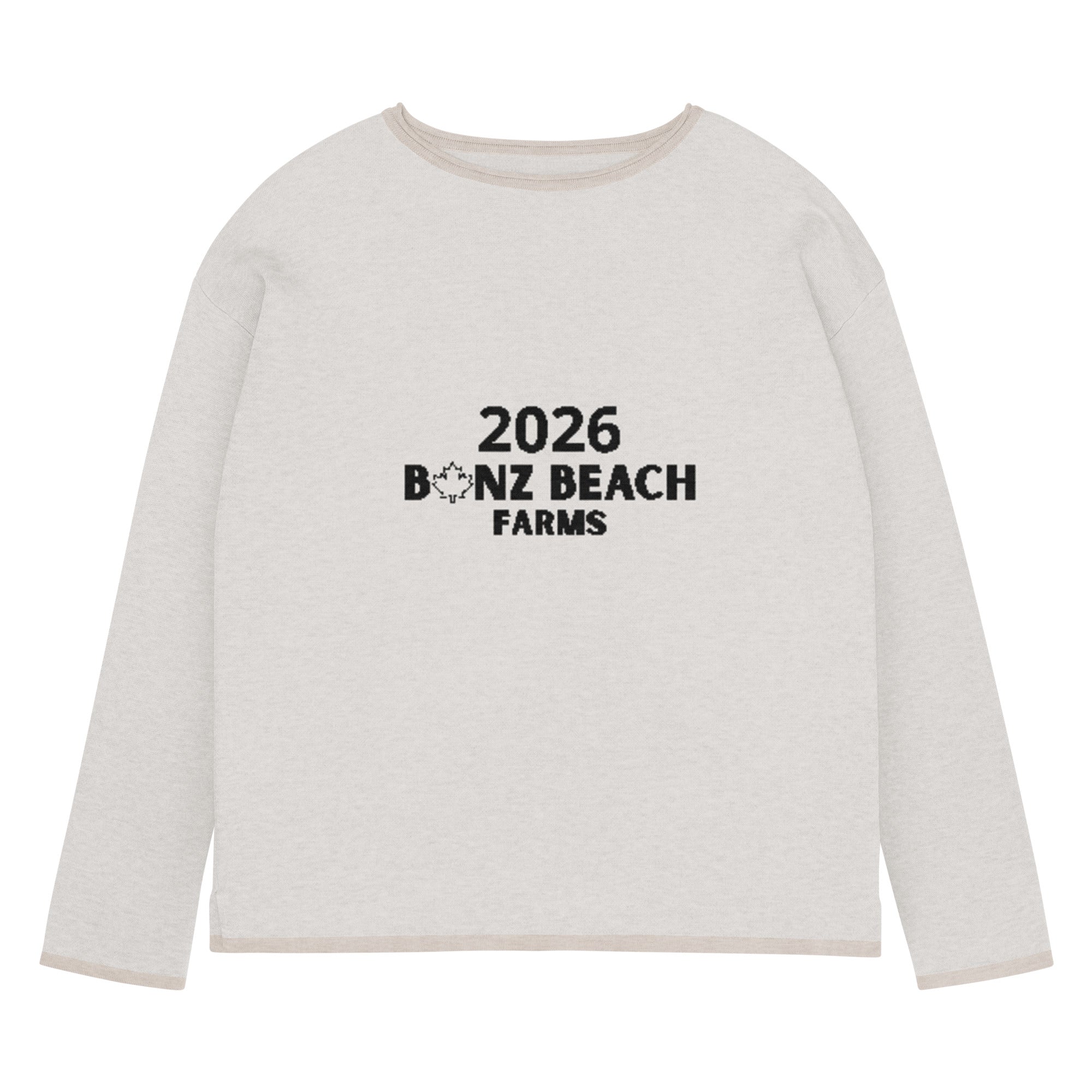 2026 Women's Knitted Straight-Hem Sweater | Bonz Beach Farms