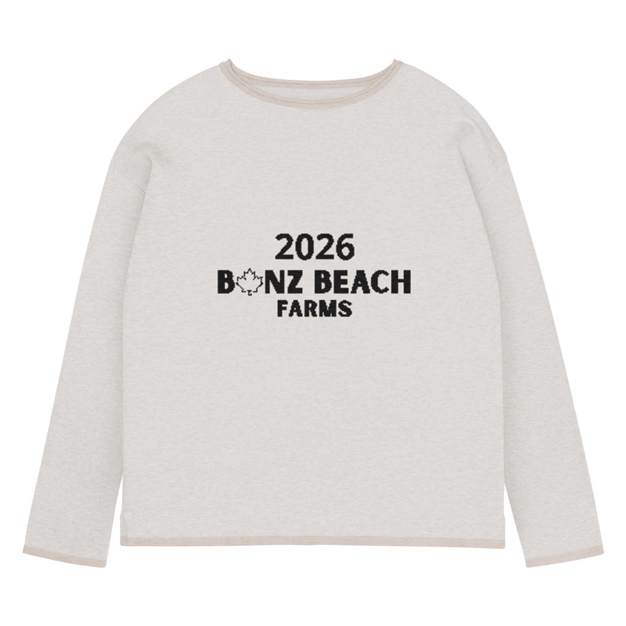 2026 Women's Knitted Straight-Hem Sweater | Bonz Beach Farms