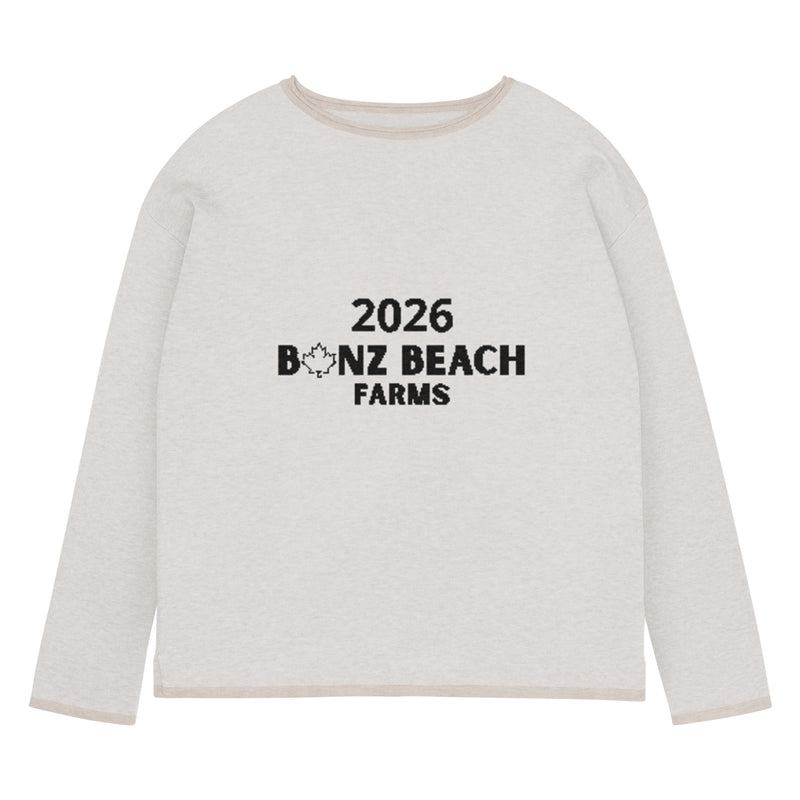 2026 Women's Knitted Straight-Hem Sweater | Bonz Beach Farms